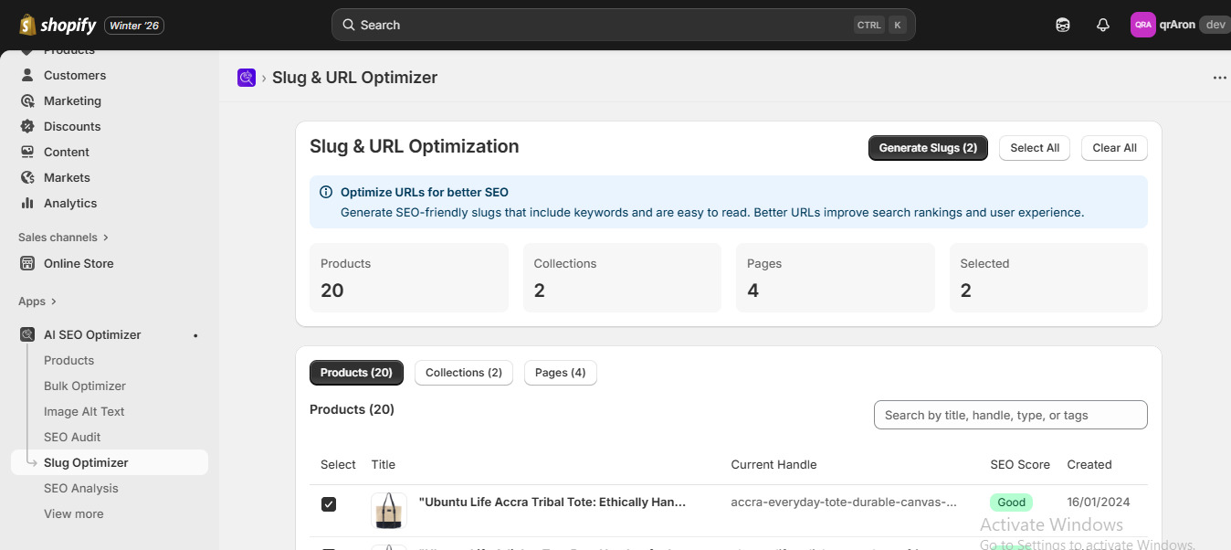 Generate SEO-Friendly URL Slugs