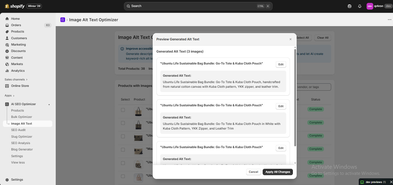 Image Alt Text Generator