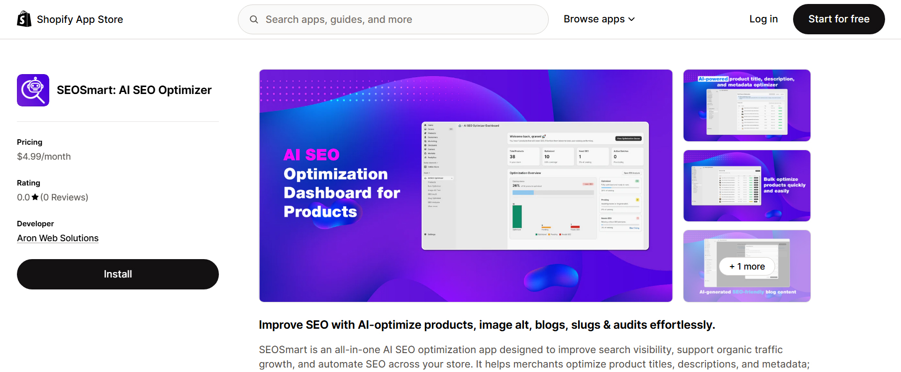 SEOSmart on Your Shopify Store