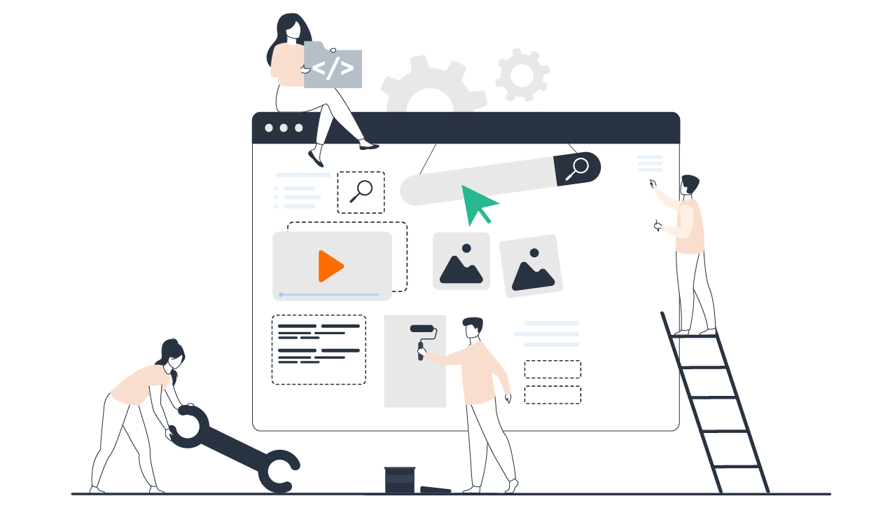 Landing page design image